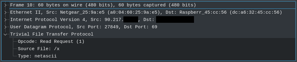 A TFTP Packet